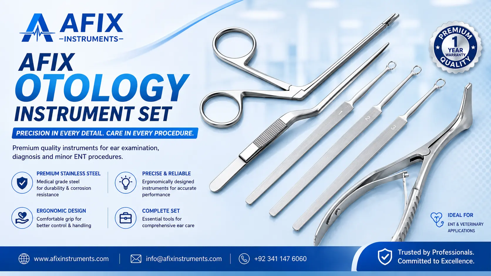 Otology Instruments Sets Manufacturer in Pakistan