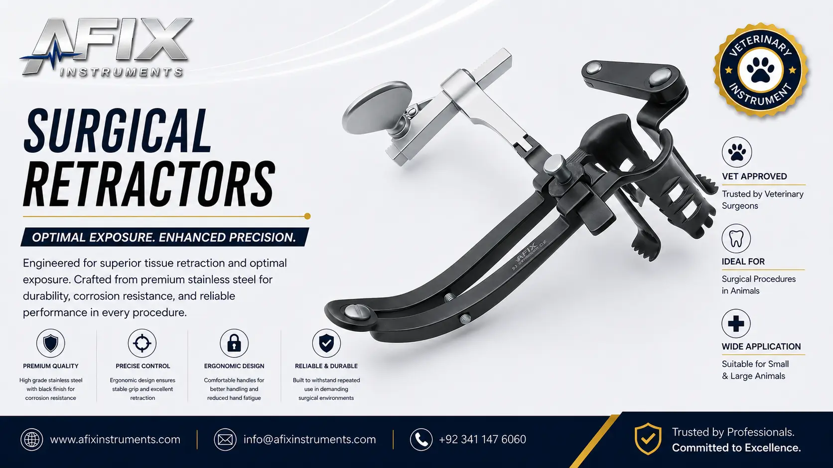 Surgical Retractors for Veterinary Procedures